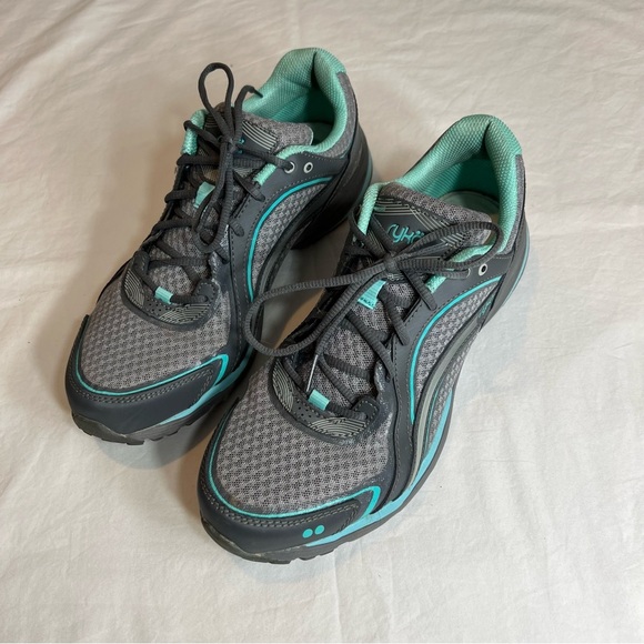 Ryka gray teal sky walk walking exercise athletic shoes size 10 - Picture 2 of 7